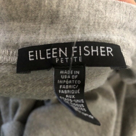 Eileen Fisher Petite Grey Cardigan Zip up Sweater - Picture 3 of 7